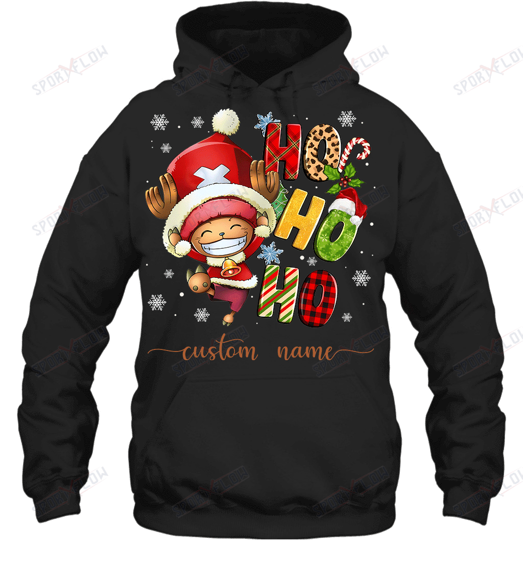 Chopper Christmas Ho Ho Ho Custom Name Graphic T-shirt
