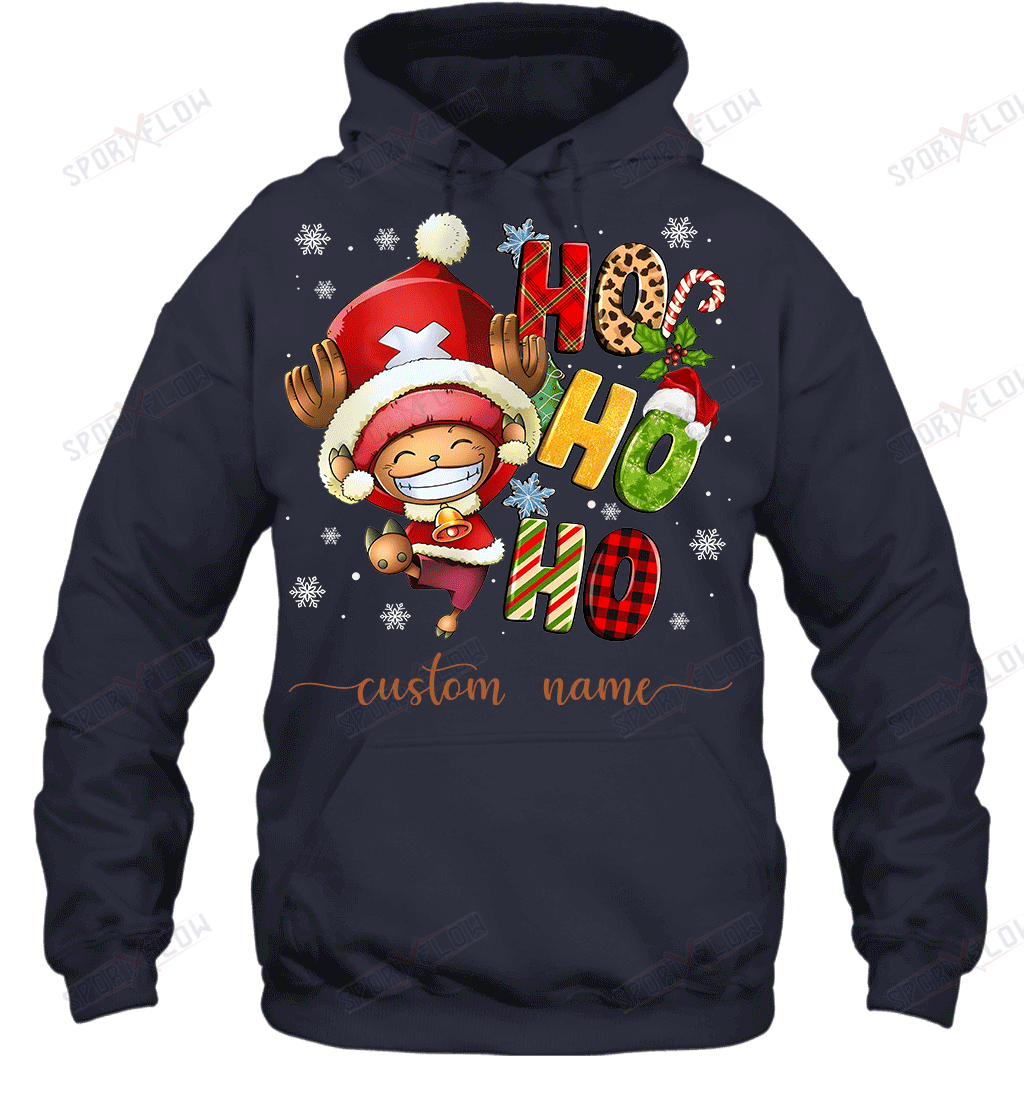 Chopper Christmas Ho Ho Ho Custom Name Graphic T-shirt