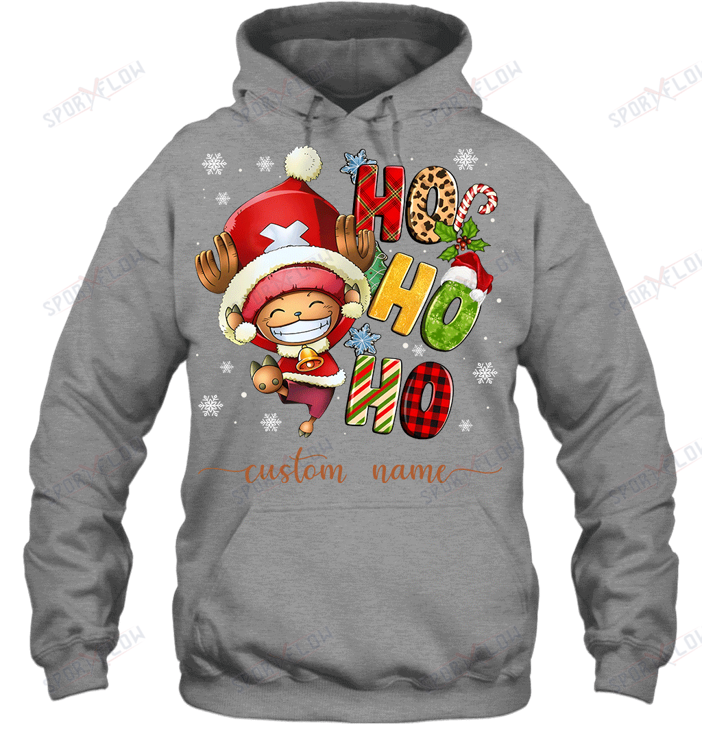 Chopper Christmas Ho Ho Ho Custom Name Graphic T-shirt