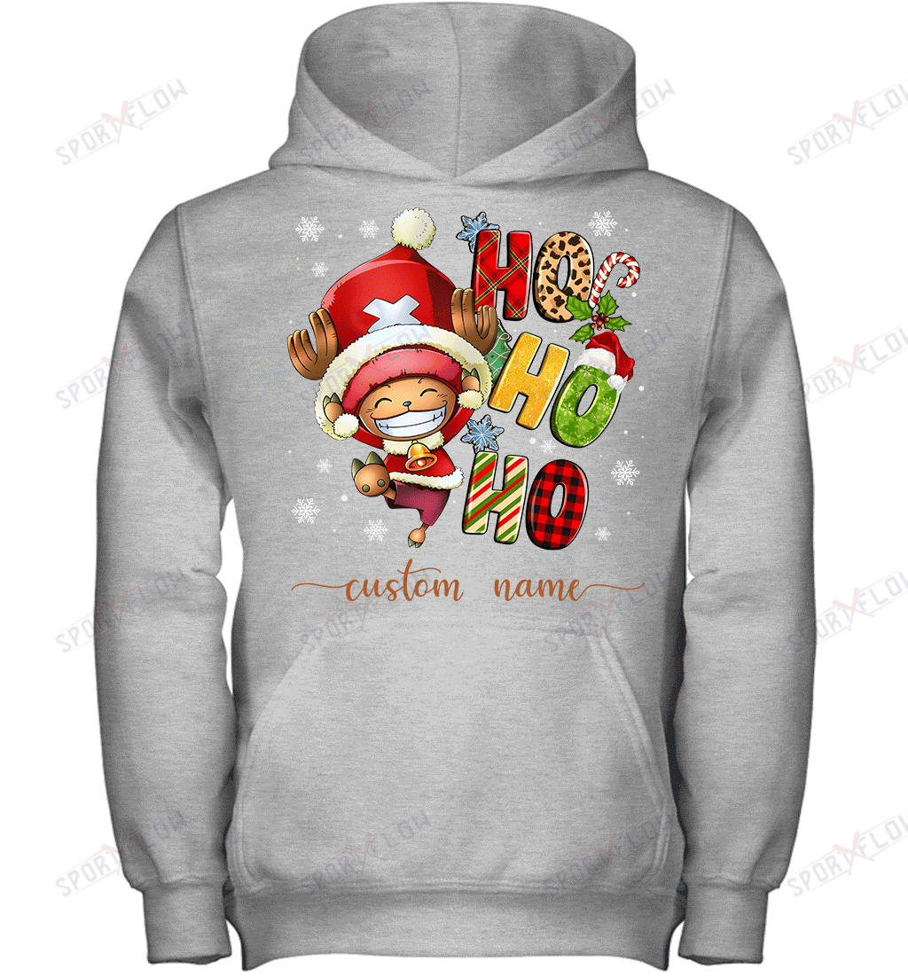 Chopper Christmas Ho Ho Ho Custom Name Graphic T-shirt