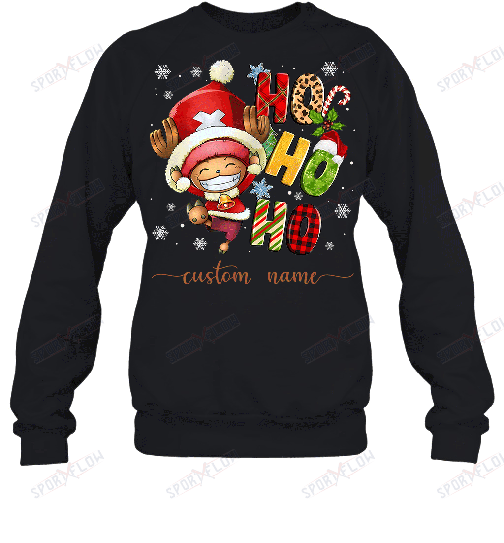 Chopper Christmas Ho Ho Ho Custom Name Graphic T-shirt