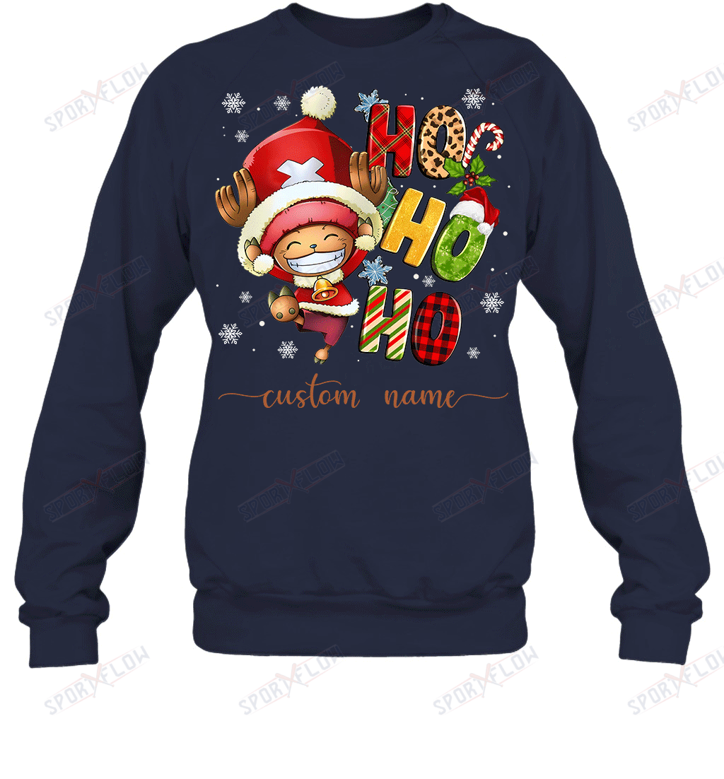Chopper Christmas Ho Ho Ho Custom Name Graphic T-shirt