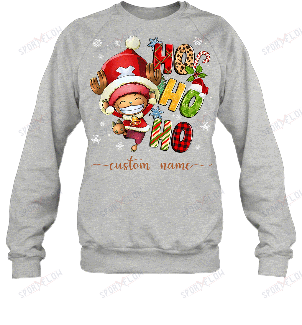 Chopper Christmas Ho Ho Ho Custom Name Graphic T-shirt