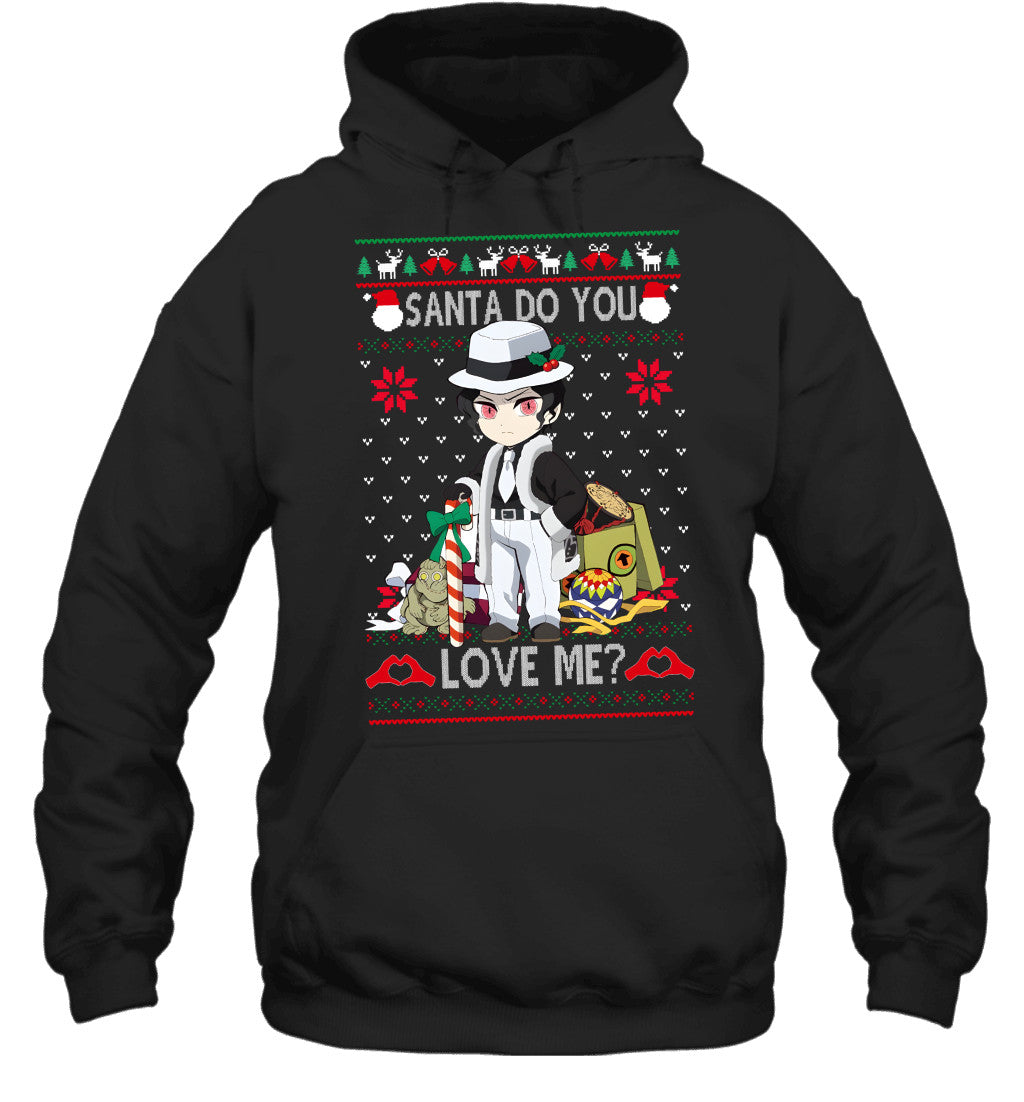 Muzan Kibutsuji Demon Slayer Santa Do You Love Me Ugly Christmas T-Shirt