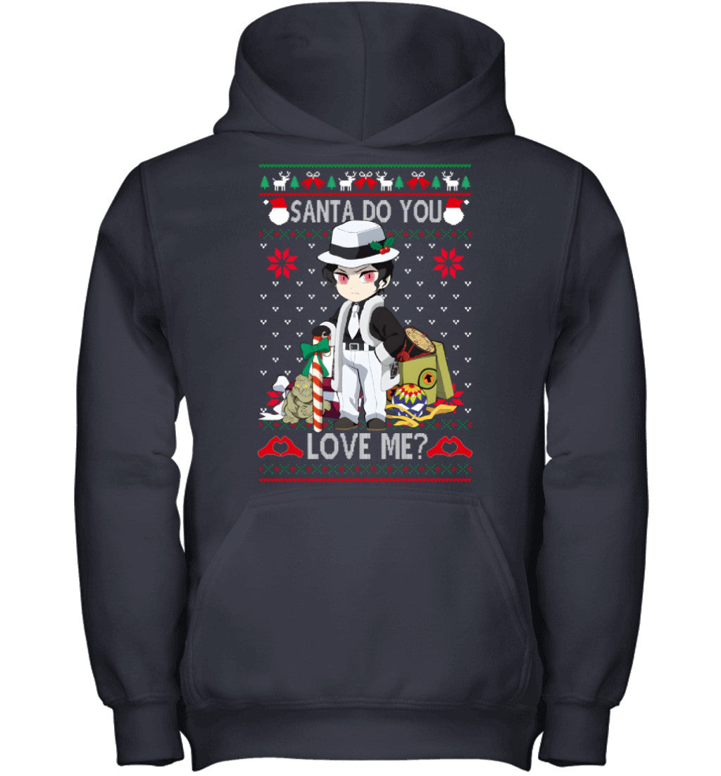 Muzan Kibutsuji Demon Slayer Santa Do You Love Me Ugly Christmas T-Shirt