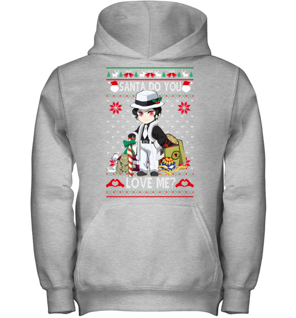 Muzan Kibutsuji Demon Slayer Santa Do You Love Me Ugly Christmas T-Shirt