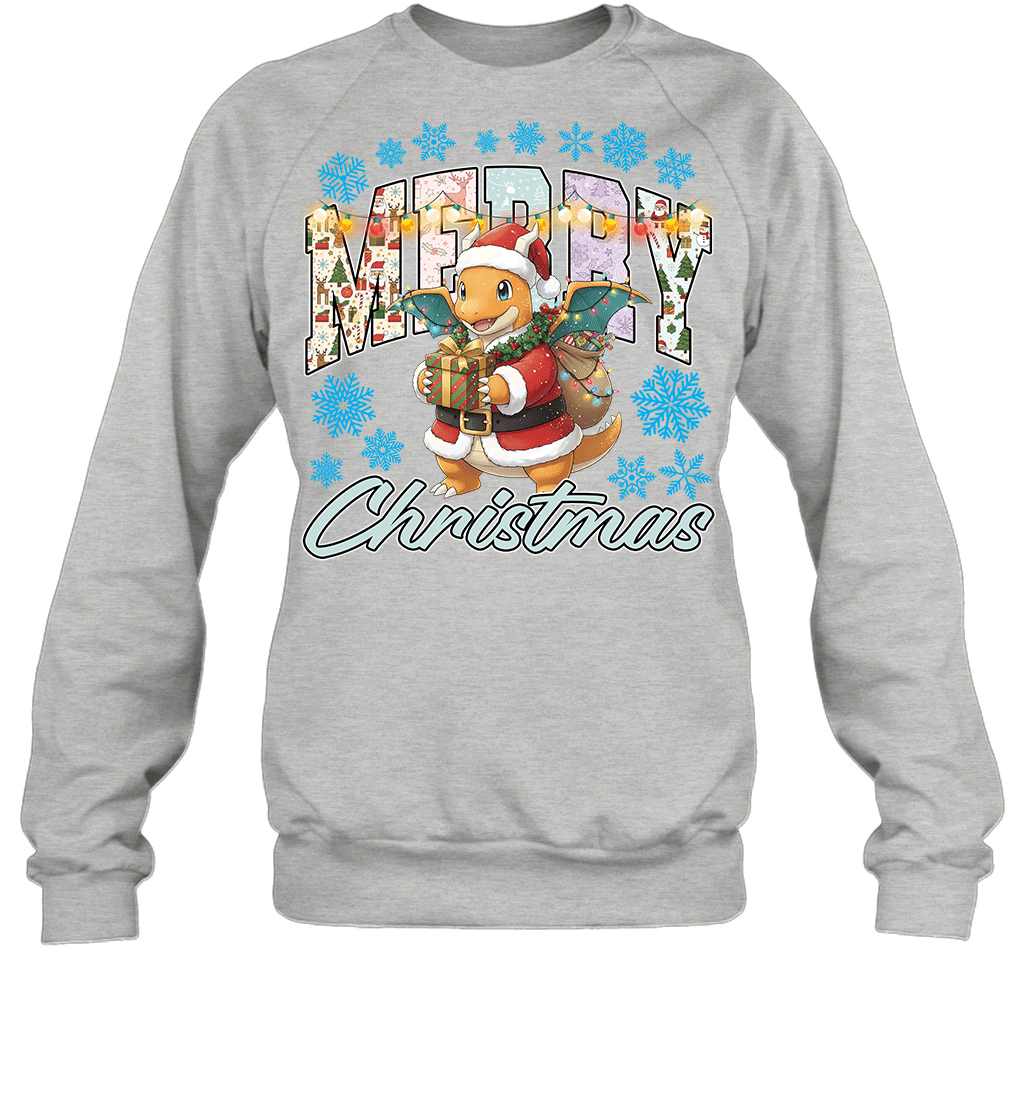 Dragonnite Lights & Gifts Merry Christmas Graphic T-shirt