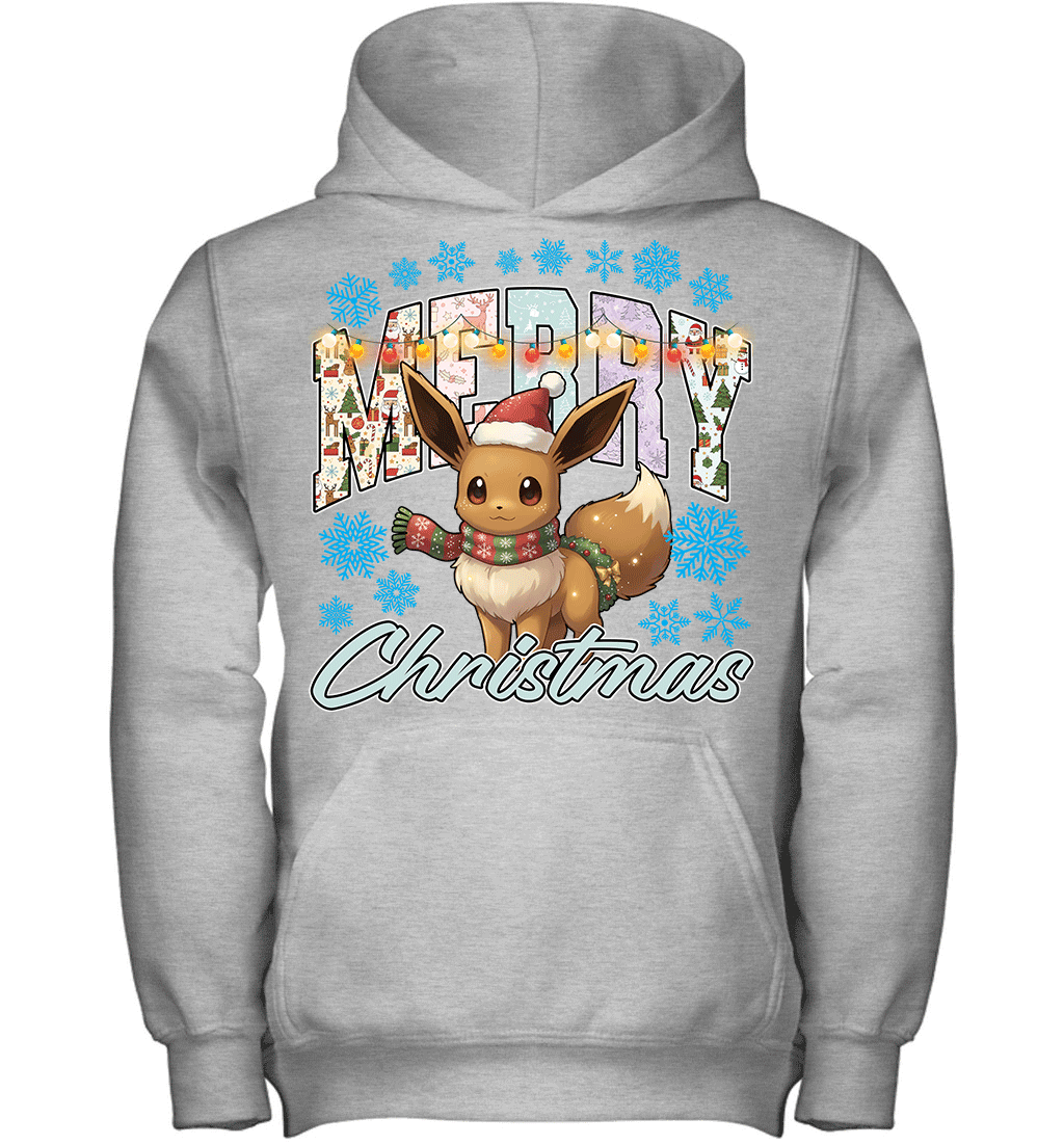 Eevee Lights & Gifts Merry Christmas Graphic T-shirt