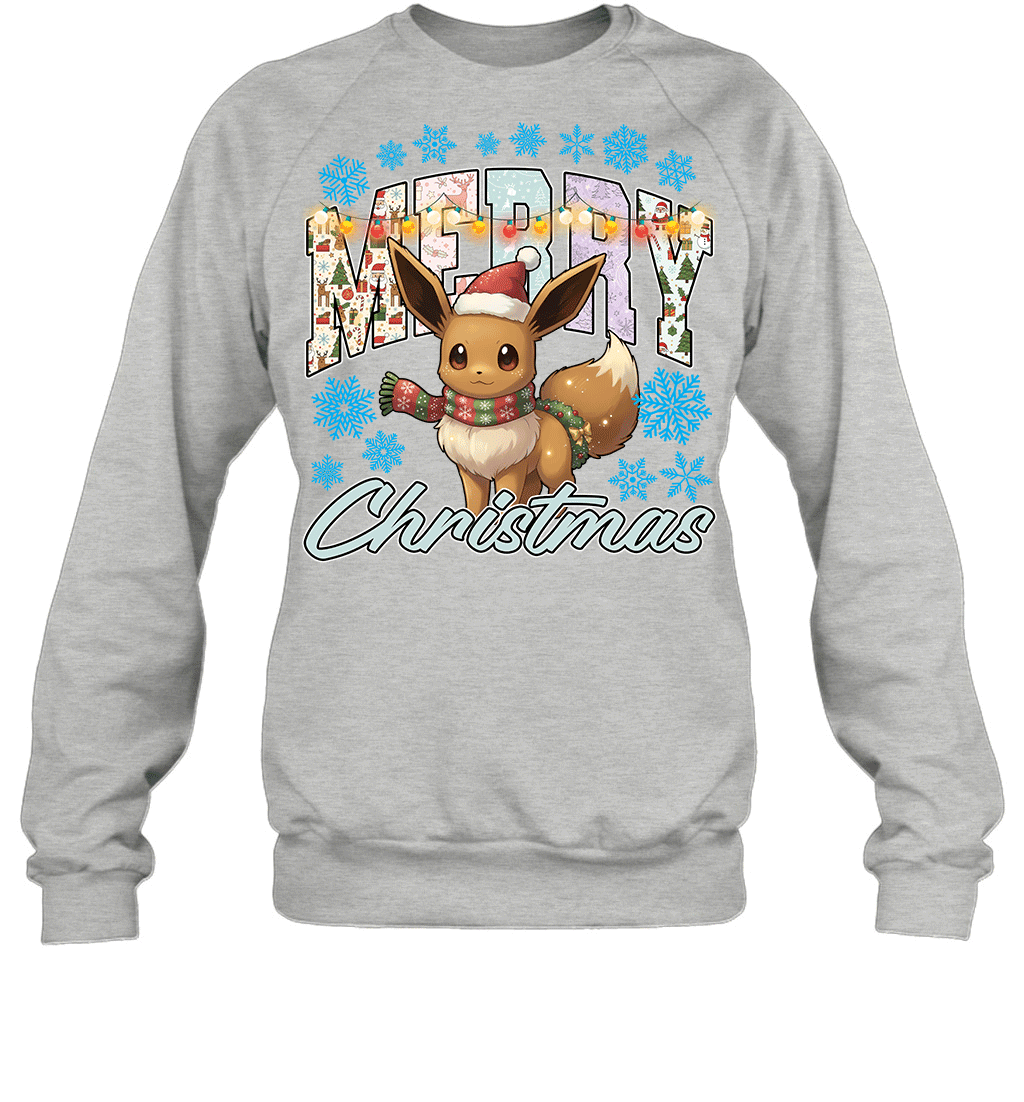 Eevee Lights & Gifts Merry Christmas Graphic T-shirt