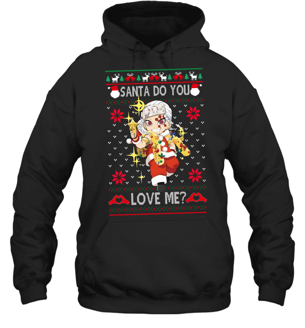 Tengen Uzui Demon Slayer Santa Do You Love Me Ugly Christmas T-Shirt
