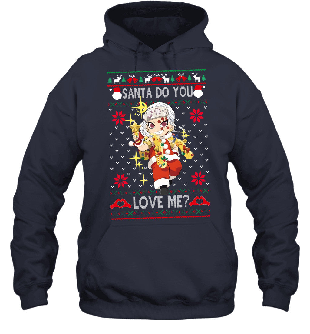 Tengen Uzui Demon Slayer Santa Do You Love Me Ugly Christmas T-Shirt