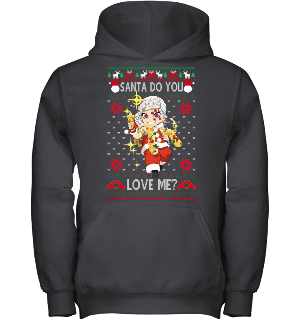 Tengen Uzui Demon Slayer Santa Do You Love Me Ugly Christmas T-Shirt