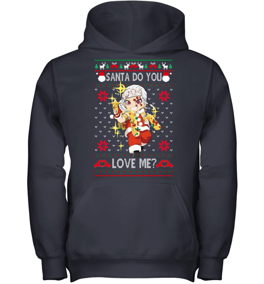Tengen Uzui Demon Slayer Santa Do You Love Me Ugly Christmas T-Shirt