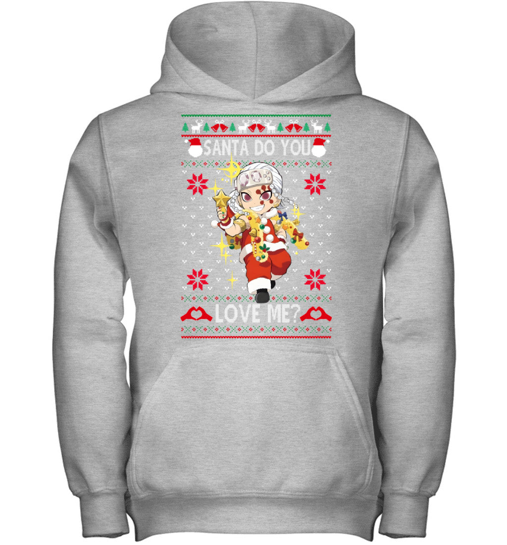 Tengen Uzui Demon Slayer Santa Do You Love Me Ugly Christmas T-Shirt