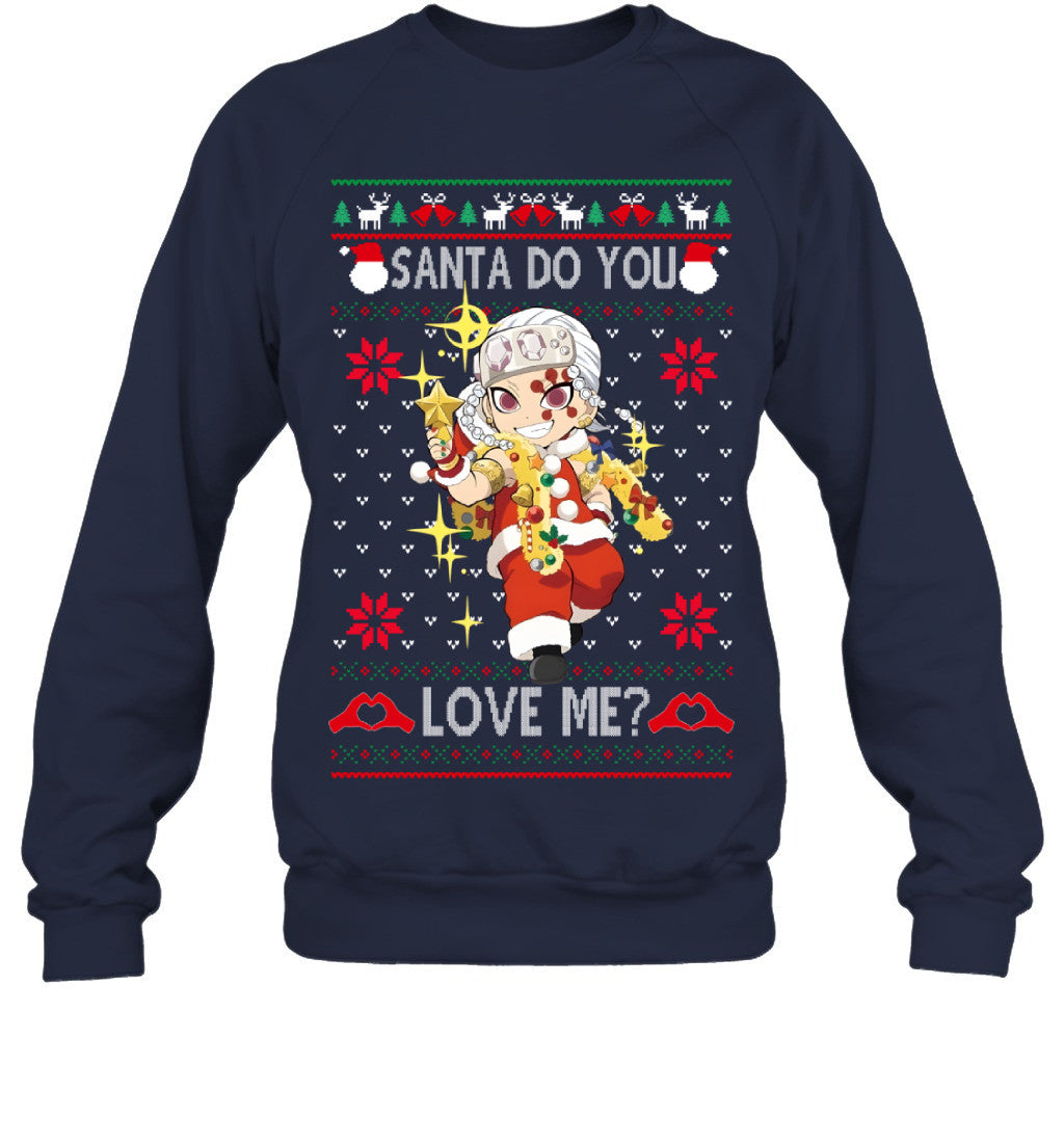 Tengen Uzui Demon Slayer Santa Do You Love Me Ugly Christmas T-Shirt