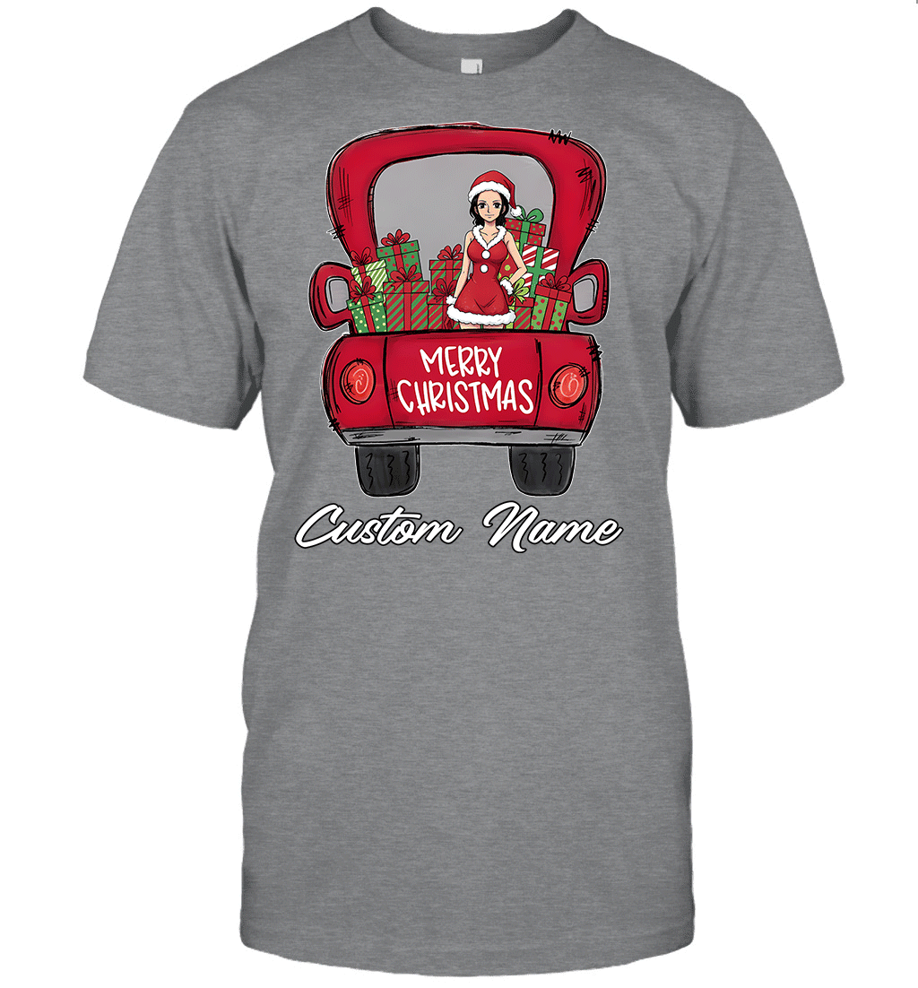 One Piece Nico Robin Merry Christmas Personalized Graphic T-shirt