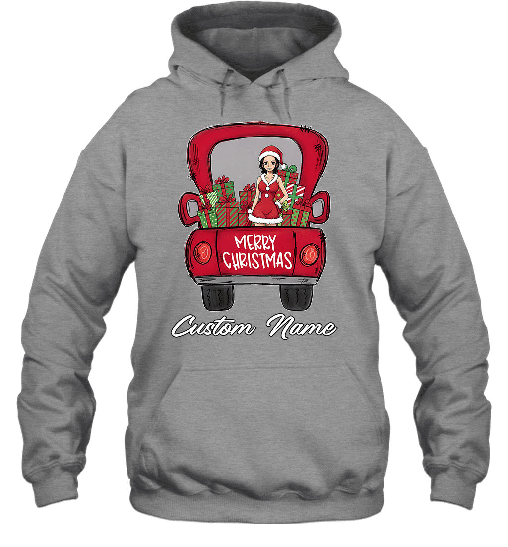 One Piece Nico Robin Merry Christmas Personalized Graphic T-shirt