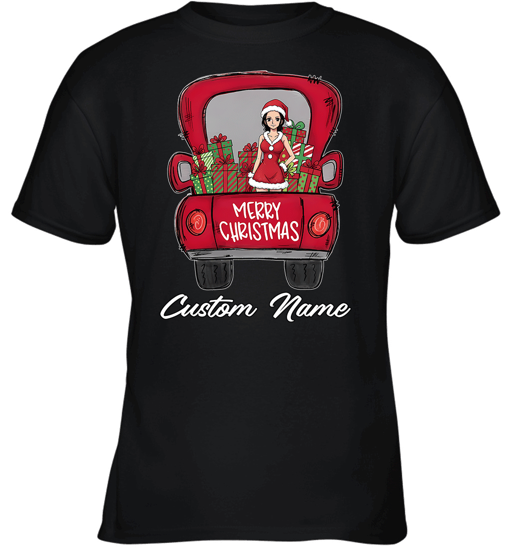 One Piece Nico Robin Merry Christmas Personalized Graphic T-shirt