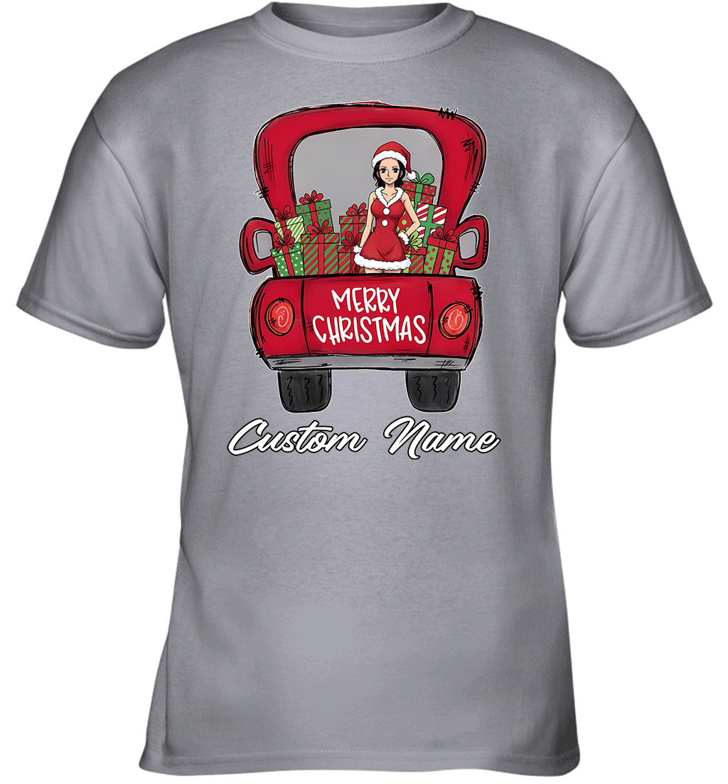 One Piece Nico Robin Merry Christmas Personalized Graphic T-shirt