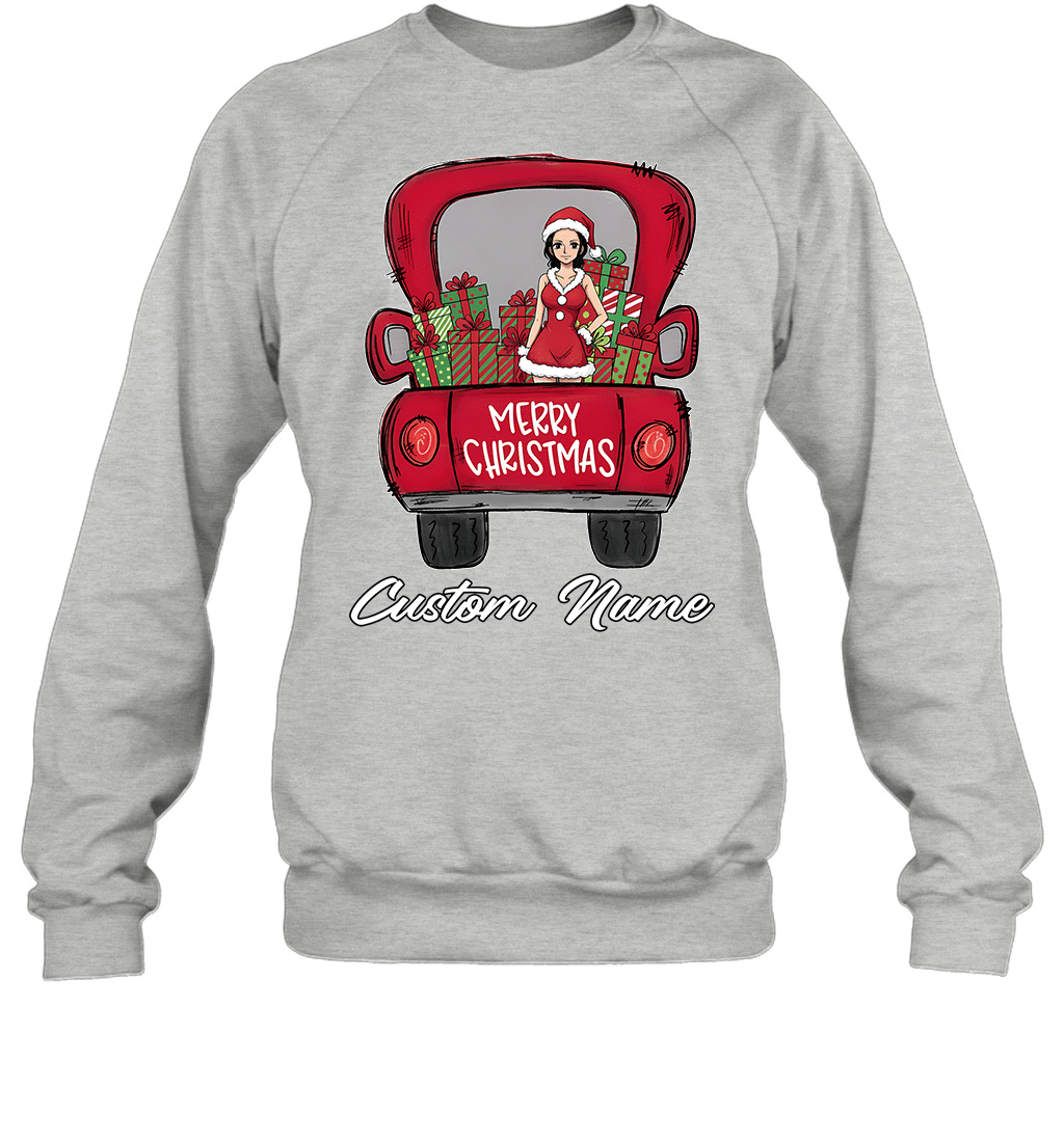 One Piece Nico Robin Merry Christmas Personalized Graphic T-shirt