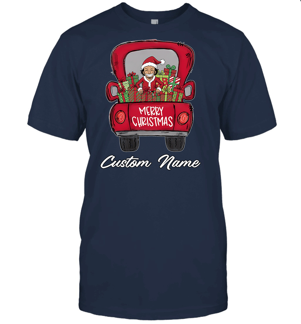 One Piece Usopp Merry Christmas Personalized Graphic T-shirt