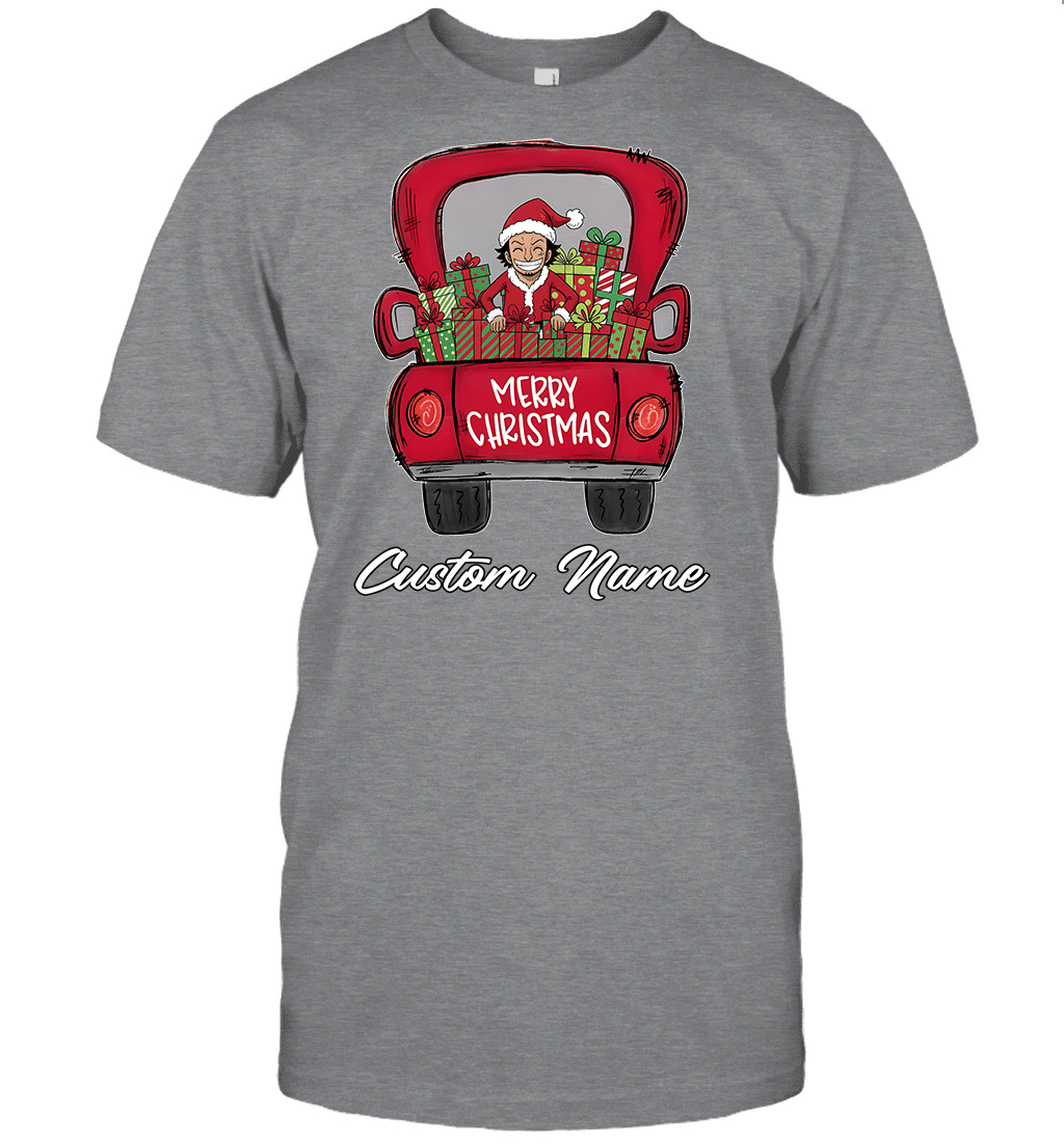 One Piece Usopp Merry Christmas Personalized Graphic T-shirt