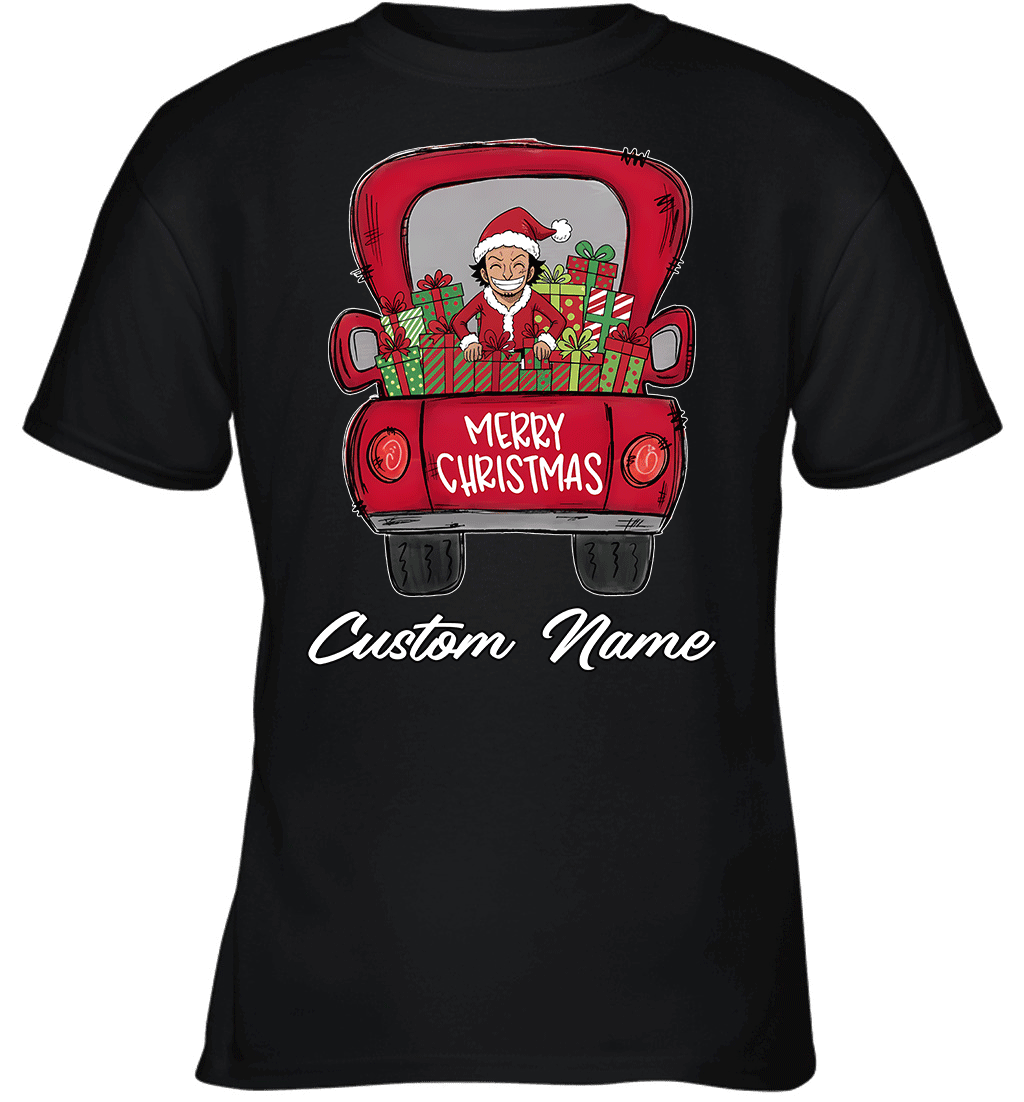 One Piece Usopp Merry Christmas Personalized Graphic T-shirt