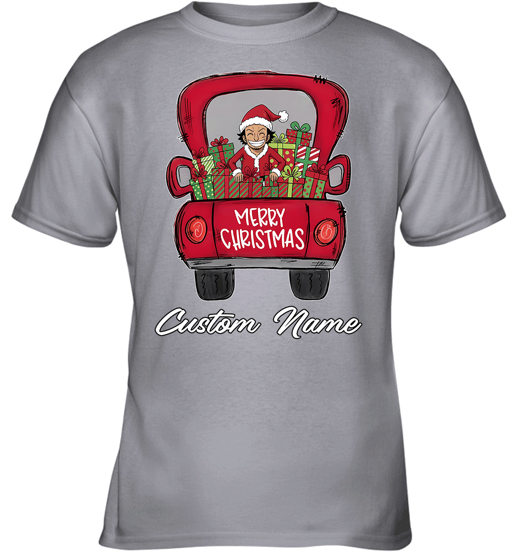 One Piece Usopp Merry Christmas Personalized Graphic T-shirt