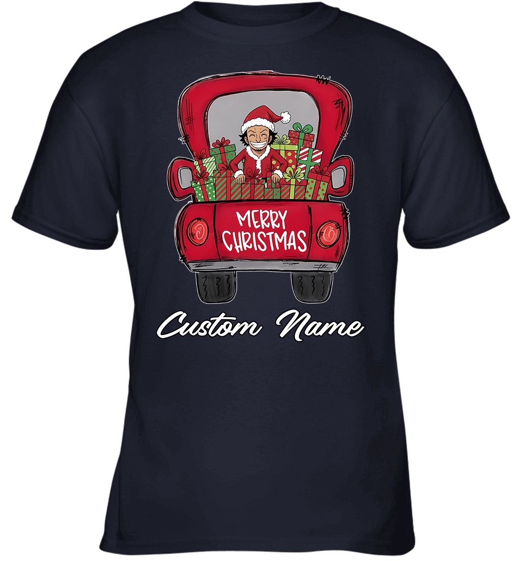 One Piece Usopp Merry Christmas Personalized Graphic T-shirt