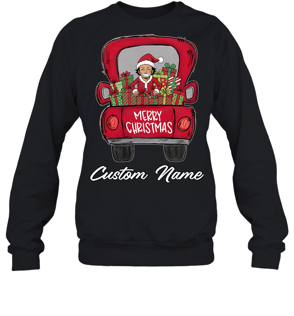 One Piece Usopp Merry Christmas Personalized Graphic T-shirt