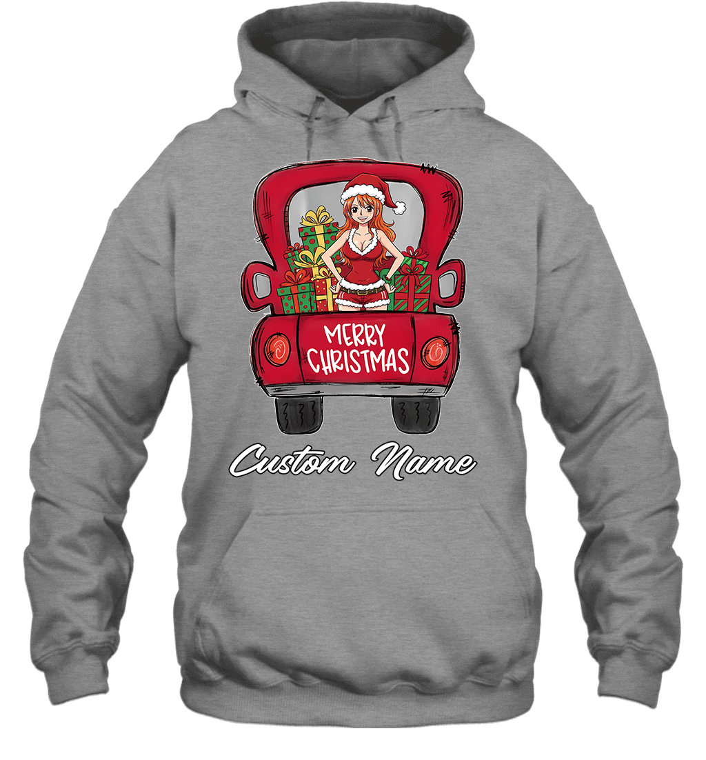 One Piece Nami Merry Christmas Personalized Graphic T-shirt