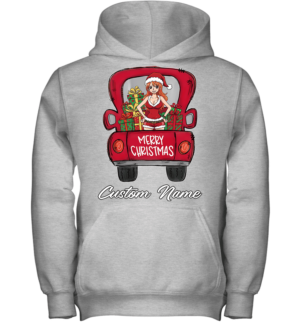 One Piece Nami Merry Christmas Personalized Graphic T-shirt