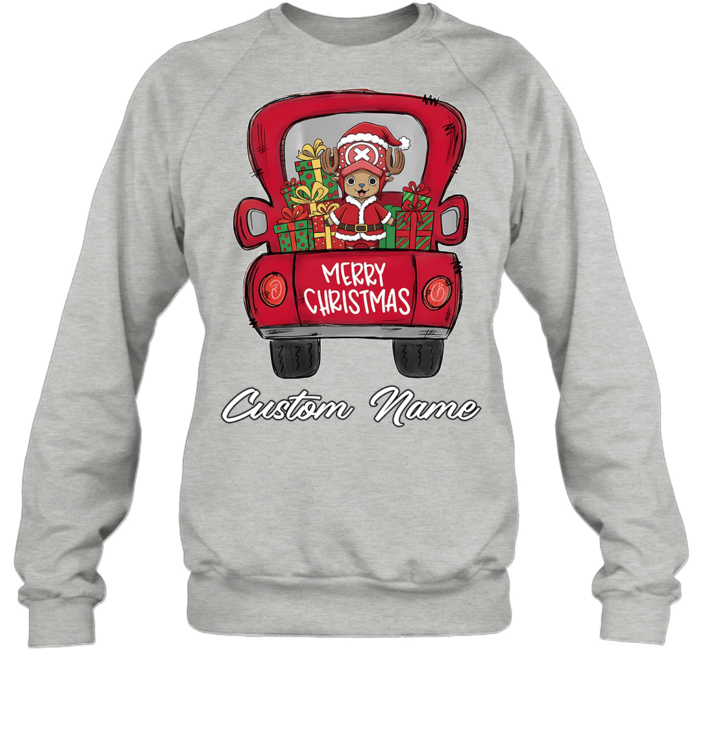 One Piece Chopper Merry Christmas Personalized Graphic T-shirt