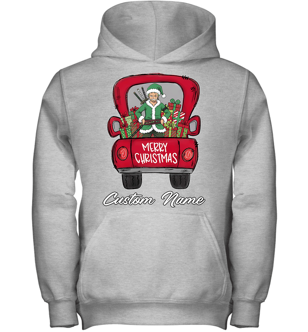 One Piece Roronoa Zoro Merry Christmas Personalized Graphic T-shirt