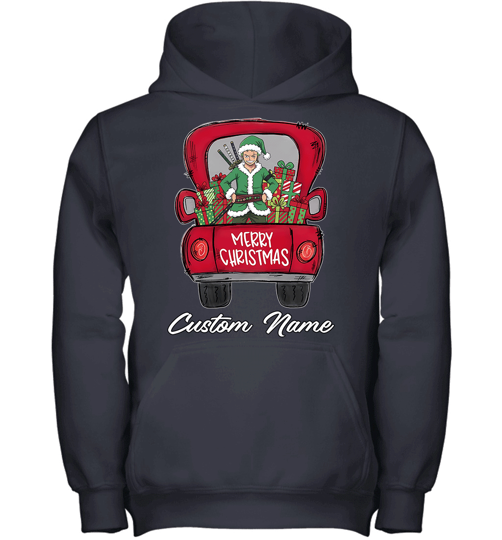 One Piece Roronoa Zoro Merry Christmas Personalized Graphic T-shirt