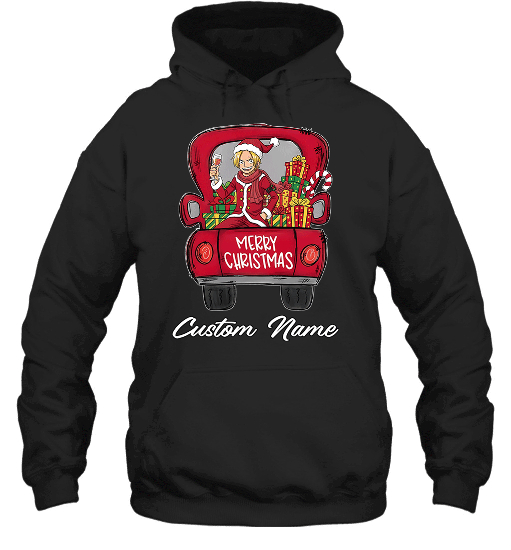 One Piece Sanji Merry Christmas Personalized Graphic T-shirt