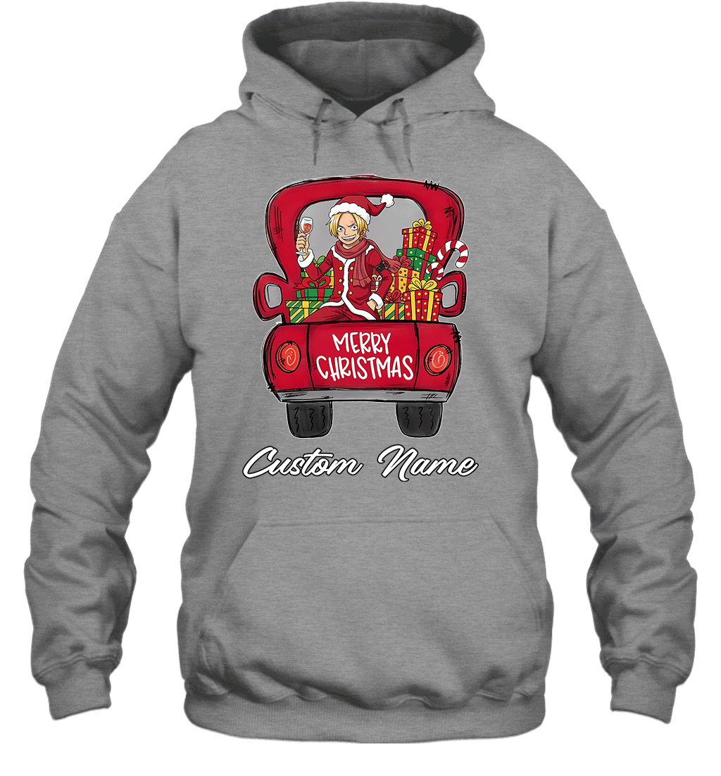 One Piece Sanji Merry Christmas Personalized Graphic T-shirt