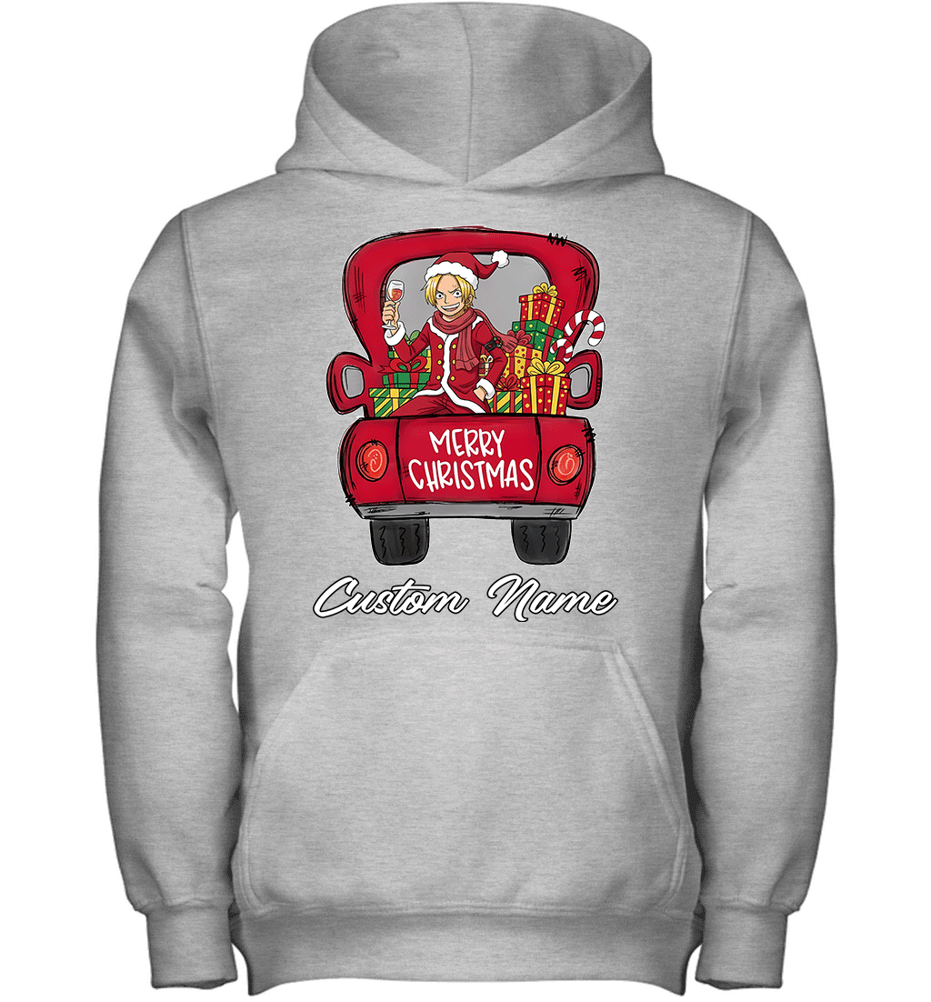 One Piece Sanji Merry Christmas Personalized Graphic T-shirt