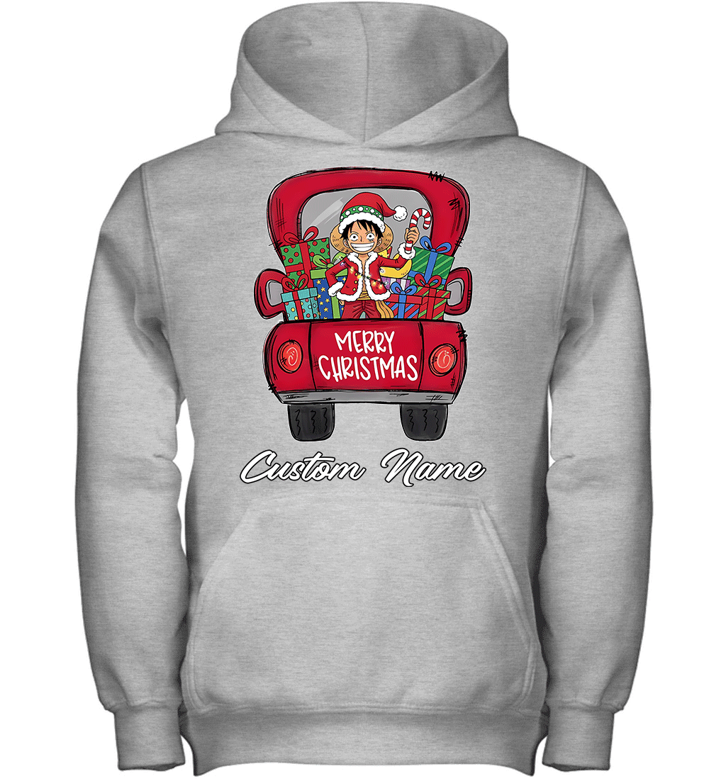 One Piece Monkey D. Luffy Merry Christmas Personalized Graphic T-shirt