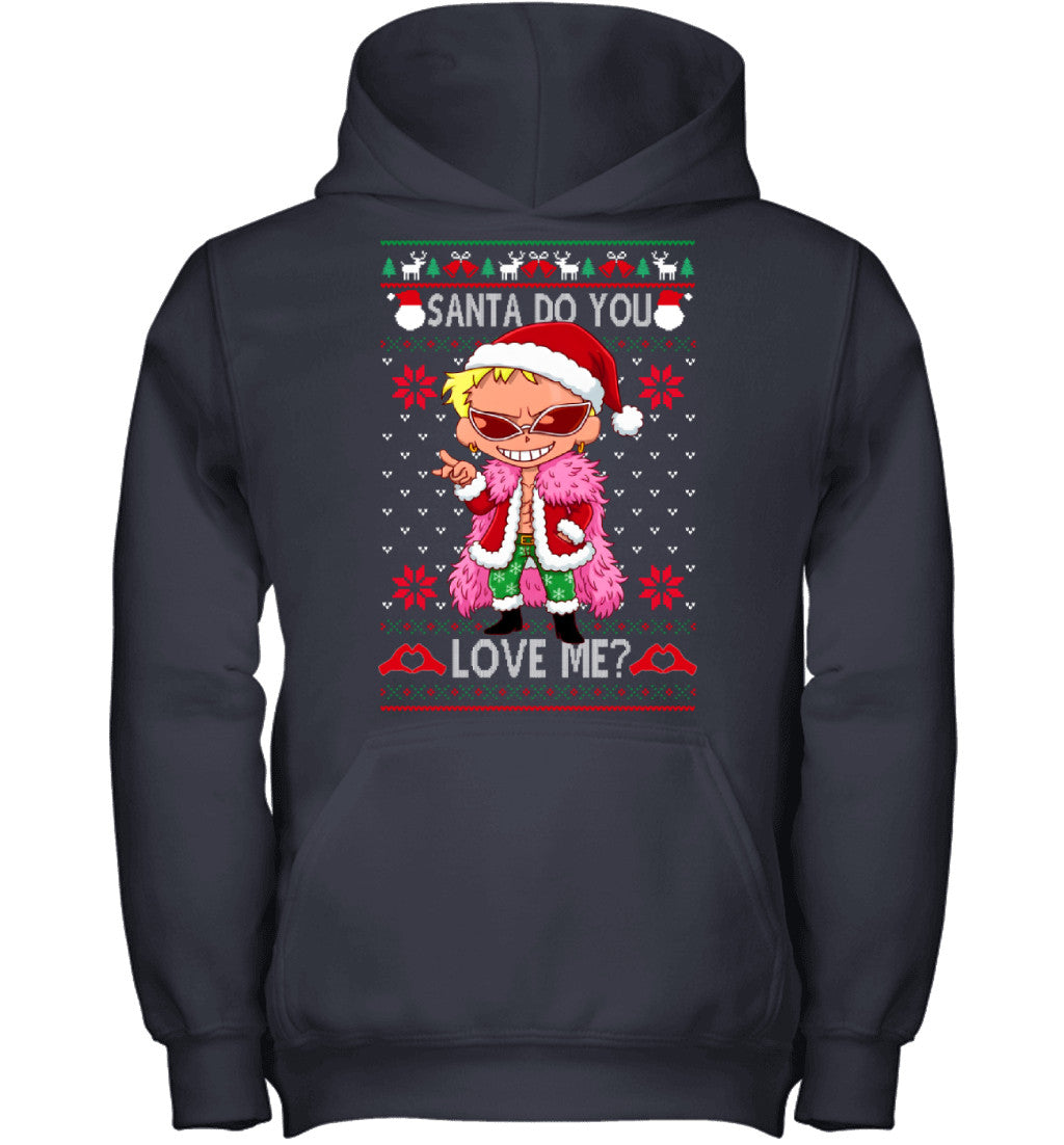 Donquixote Doflamingo One Piece Santa Do You Love Me Ugly Christmas T-Shirt