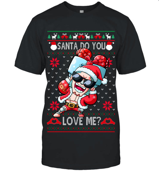 "Cyborg" Franky One Piece Santa Do You Love Me Ugly Christmas T-Shirt