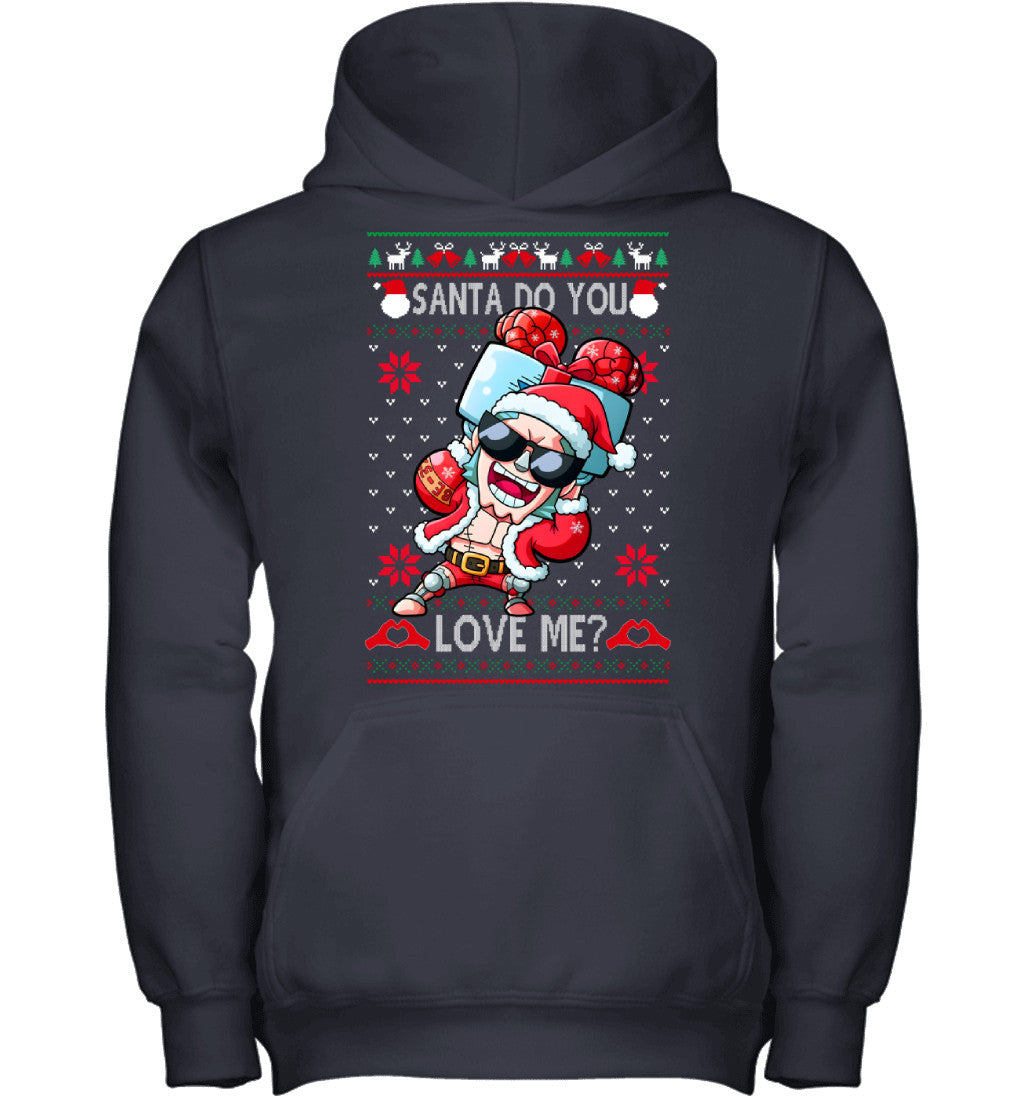 "Cyborg" Franky One Piece Santa Do You Love Me Ugly Christmas T-Shirt