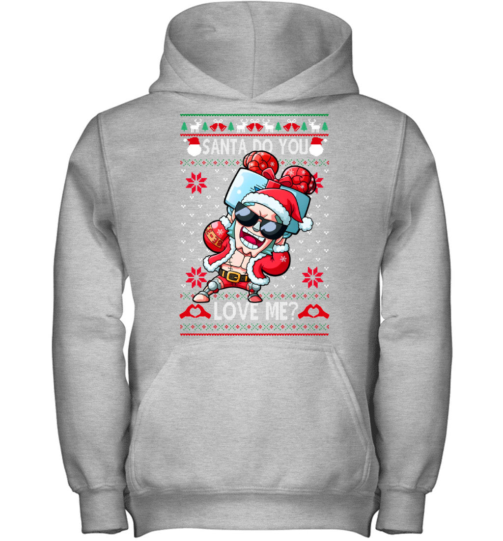 "Cyborg" Franky One Piece Santa Do You Love Me Ugly Christmas T-Shirt