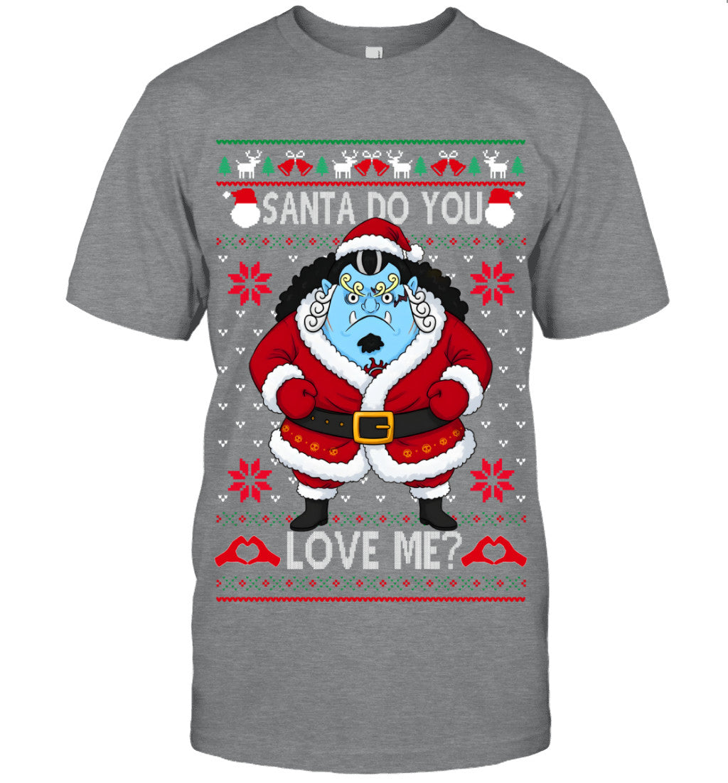 "Knight of the Sea" Jinbe One Piece Santa Do You Love Me Ugly Christmas T-Shirt