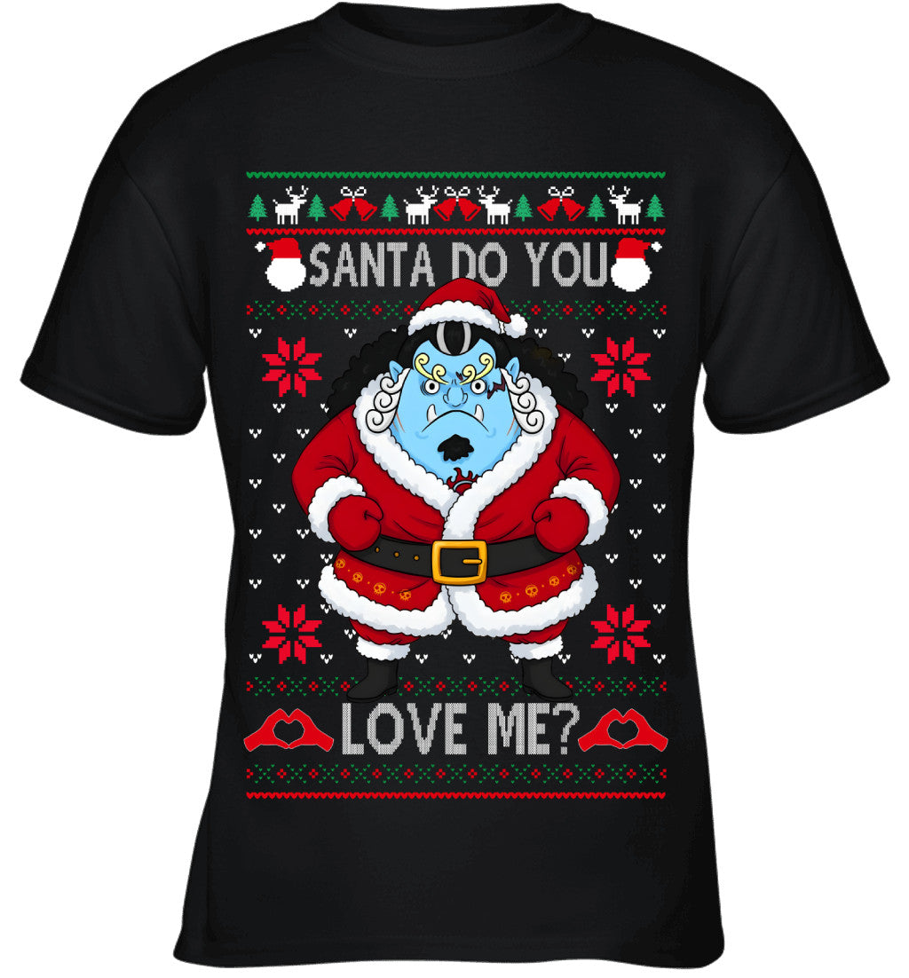 "Knight of the Sea" Jinbe One Piece Santa Do You Love Me Ugly Christmas T-Shirt