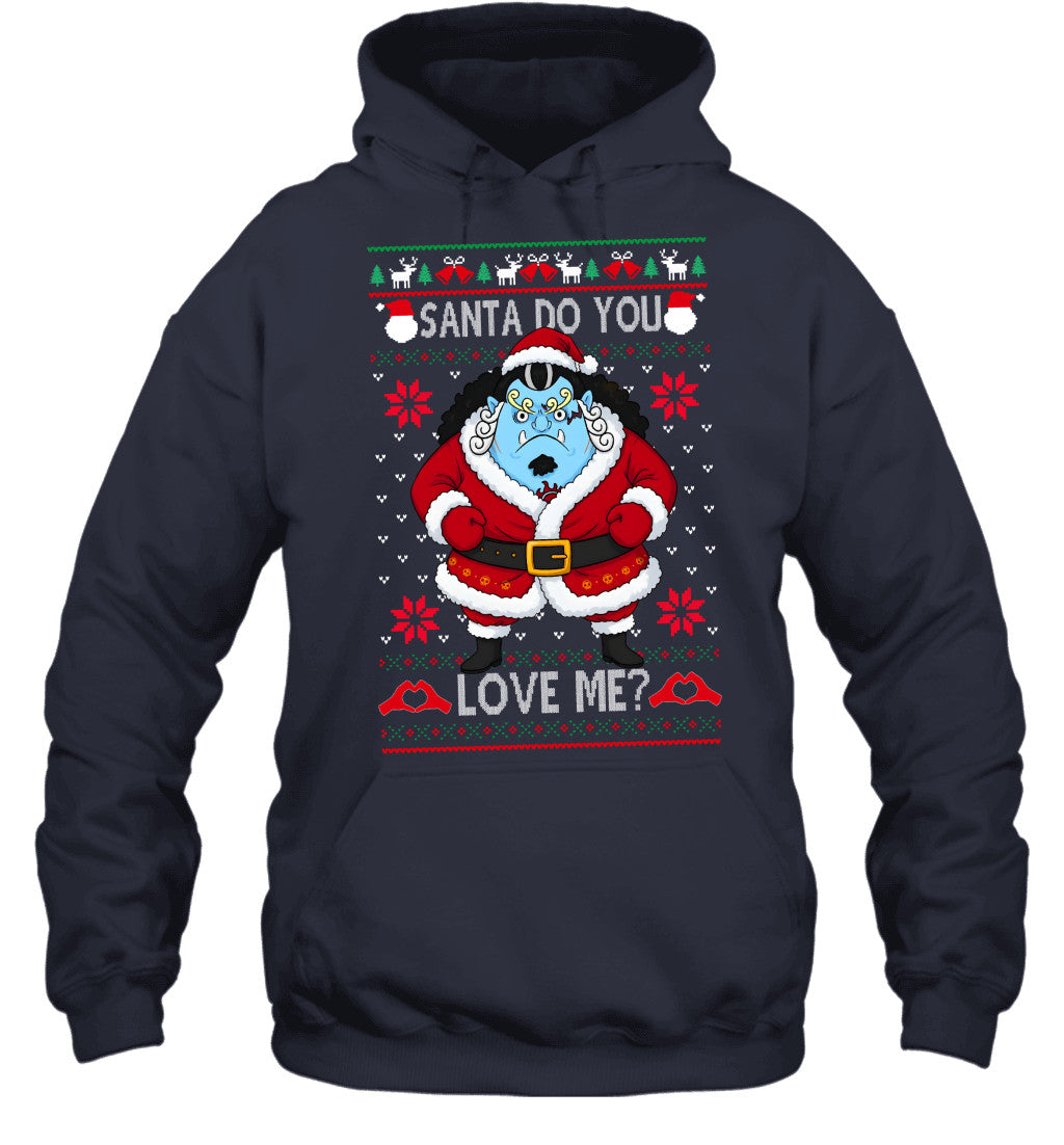 "Knight of the Sea" Jinbe One Piece Santa Do You Love Me Ugly Christmas T-Shirt
