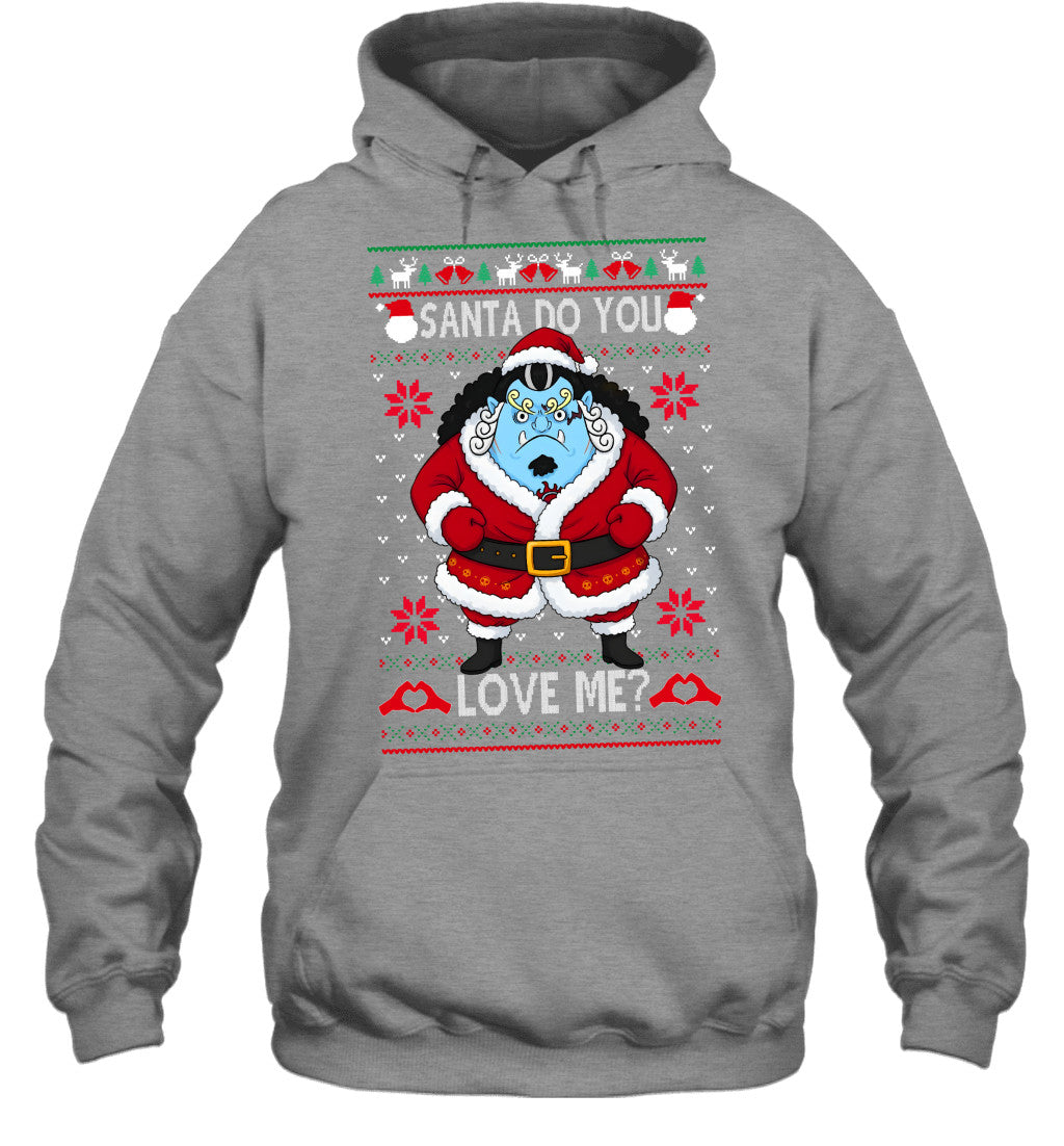 "Knight of the Sea" Jinbe One Piece Santa Do You Love Me Ugly Christmas T-Shirt
