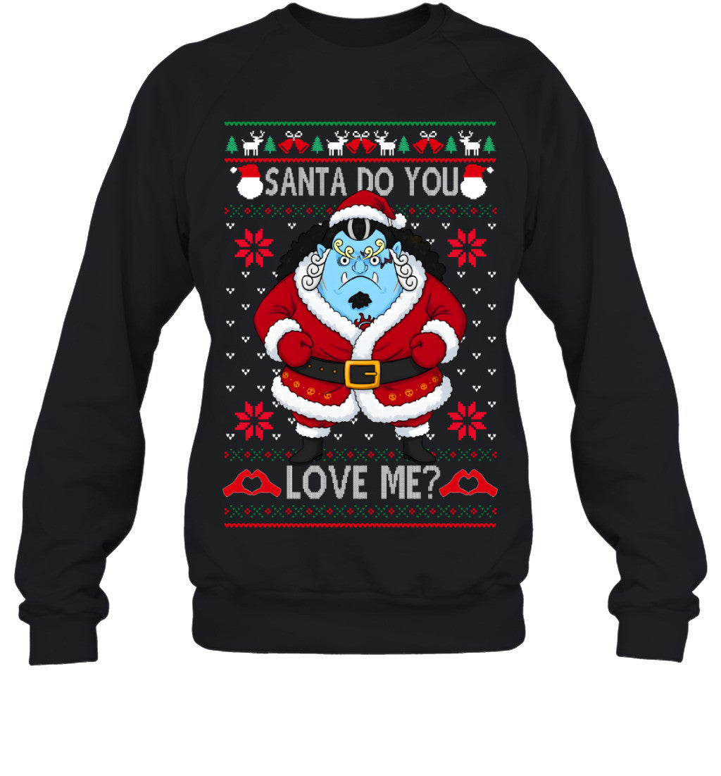 "Knight of the Sea" Jinbe One Piece Santa Do You Love Me Ugly Christmas T-Shirt