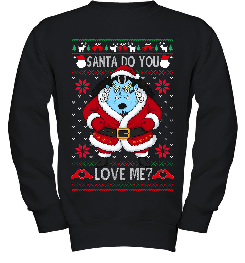 "Knight of the Sea" Jinbe One Piece Santa Do You Love Me Ugly Christmas T-Shirt