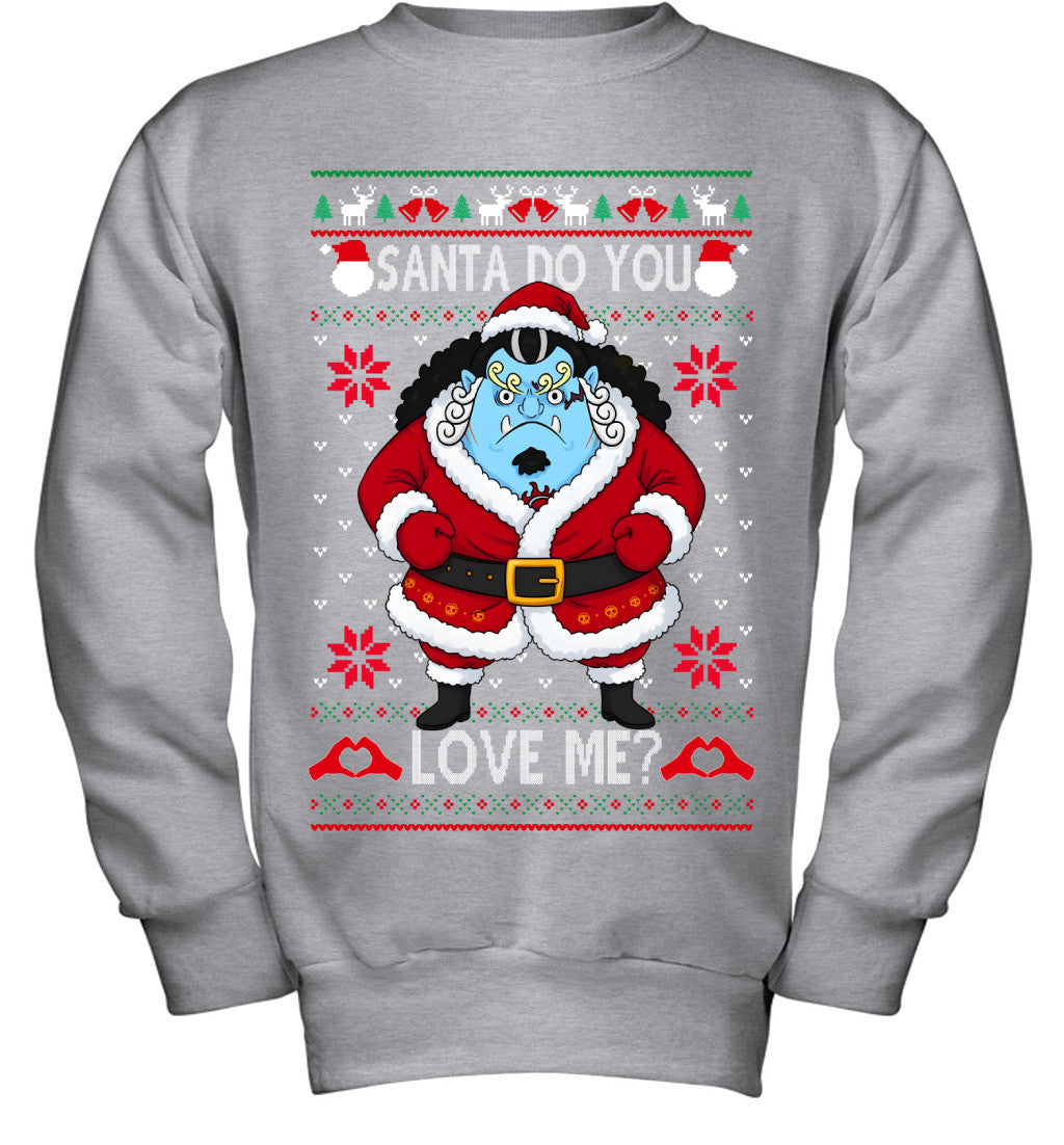 "Knight of the Sea" Jinbe One Piece Santa Do You Love Me Ugly Christmas T-Shirt